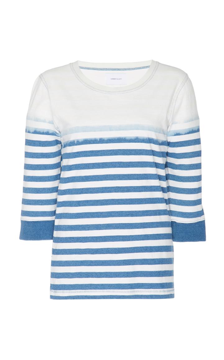 Current/elliott Poolbay Striped Cotton Top