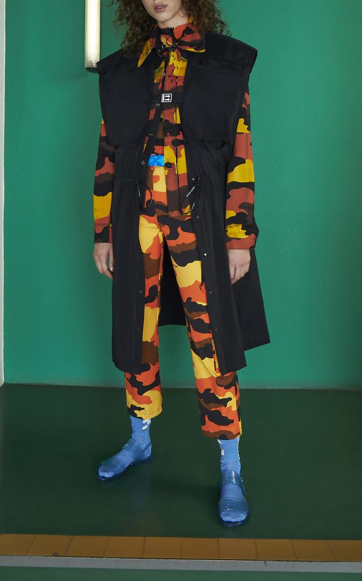 Off-white C/o Virgil Abloh Camouflage Cotton Straight-leg Cargo Pants