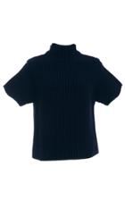 Sea Short Sleeve Turtleneck Sweater