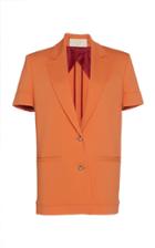 Sara Battaglia Short Sleeve Blazer