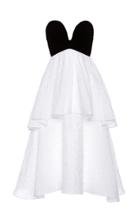 Moda Operandi Hiraeth Strapless Two-tone Cotton-blend Dress Size: 2
