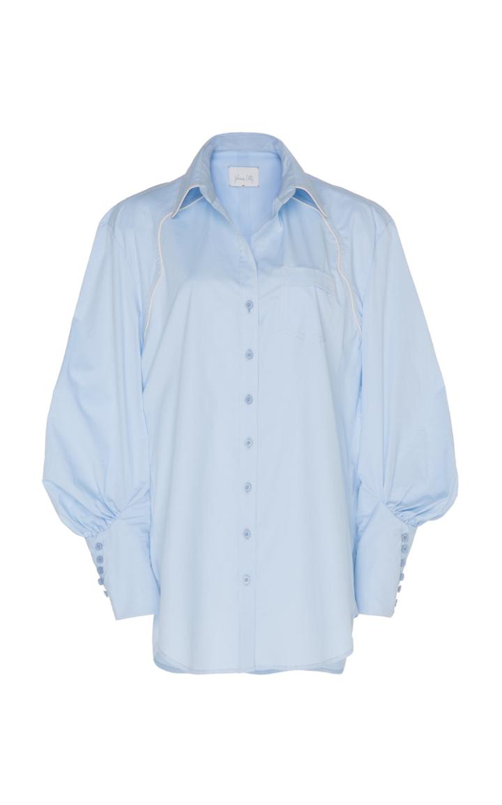 Johanna Ortiz Heaven's Door Cotton-blend Puff Sleeve Shirt