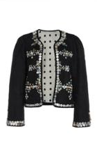 Alix Of Bohemia Limited Edition Coco Button-embellished Linen Jacket