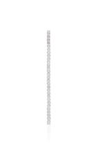 The Last Line 14k White Gold And Diamond Tennis Earrings