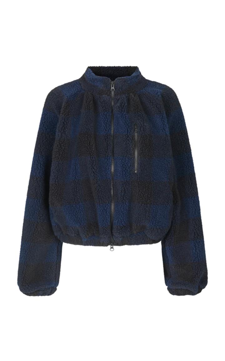 Moda Operandi Stine Goya Bessie Gingham Fleece Jacket