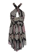 Isabel Marant Jan Printed Cutout Chiffon Dress