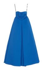 Emilia Wickstead Evangeline Strapless Cloque Dress