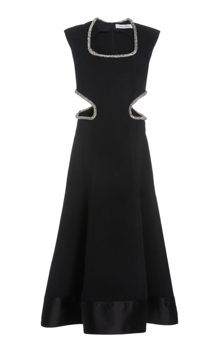 Moda Operandi Prabal Gurung Crystal Embellished Cutout Midi Dress