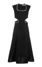 Moda Operandi Prabal Gurung Crystal Embellished Cutout Midi Dress