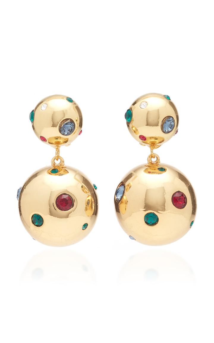 Moda Operandi Rebecca De Ravenel I See Stars Earrings Gold-plated Crystal Clip Earri