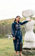 Mara Hoffman Margot Embroidered Button Down Shirt