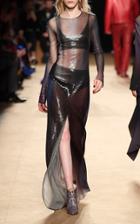 Roberto Cavalli Sequin Mesh Gown