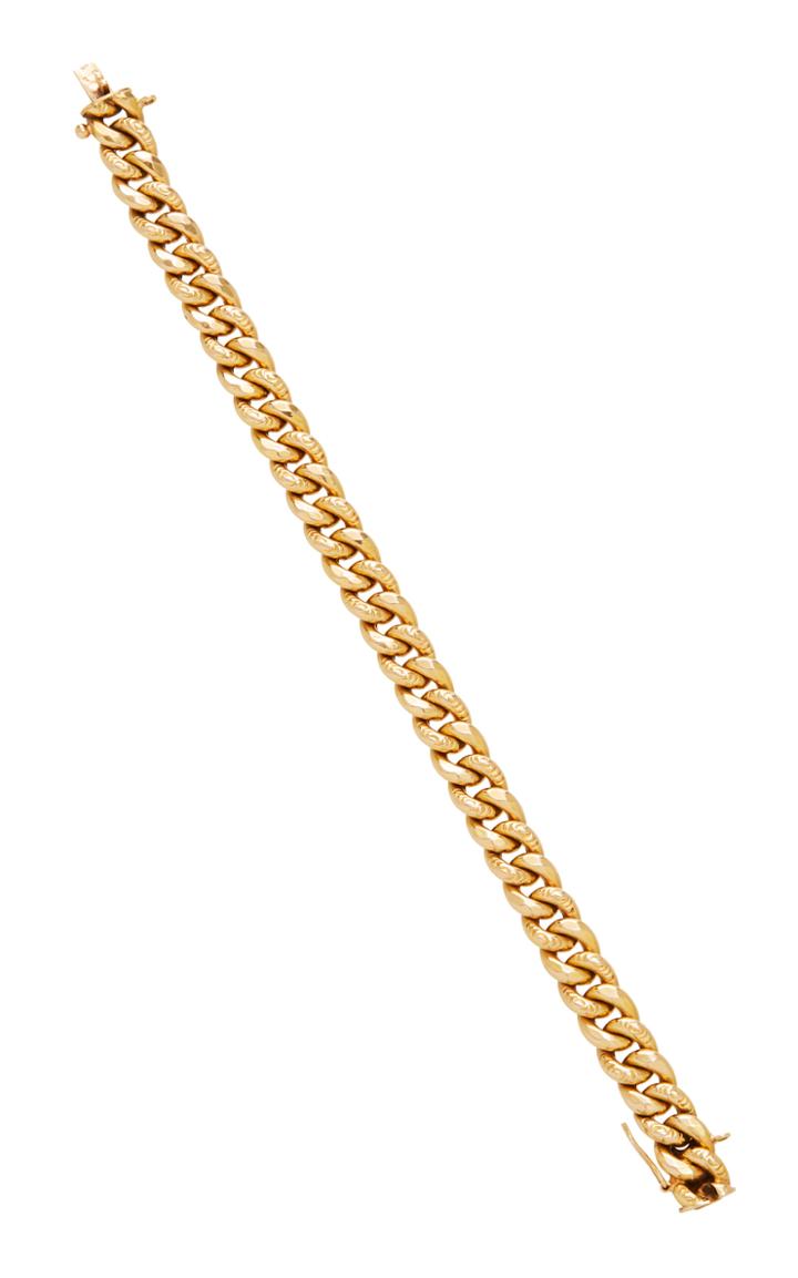 Moda Operandi Stephanie Windsor 18k Yellow Gold Victorian Curbed Link Bracelet