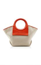 Hereu Cala Small Leather-trimmed Canvas Tote