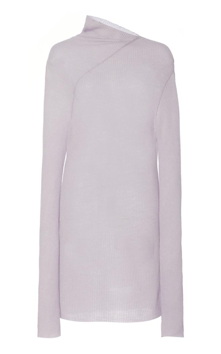 Moda Operandi Rosetta Getty Long Sleeve Drape Neck Sweater Size: 0