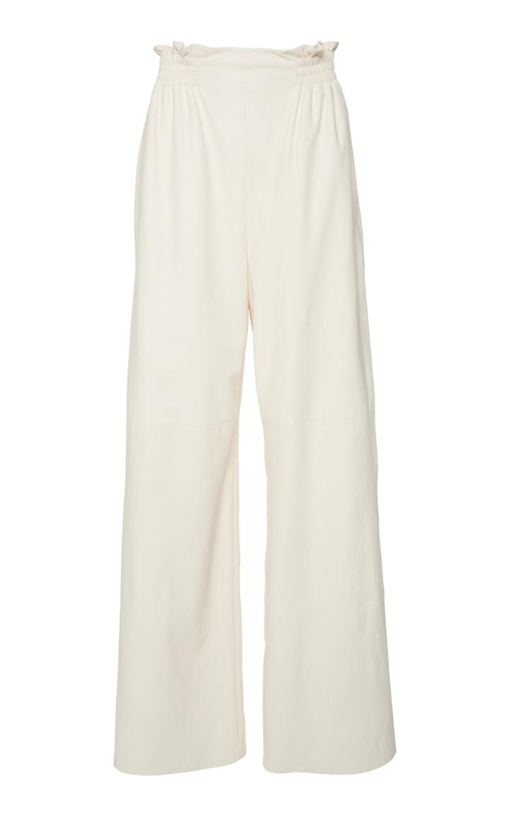 Agnona Superfine Nappa Wide Leg Pant