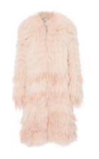 Monique Lhuillier Raccoon Fur Long Coat
