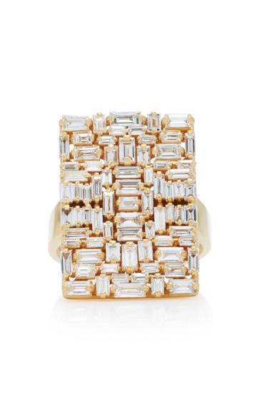 Suzanne Kalan White Diamond Baguette Ring