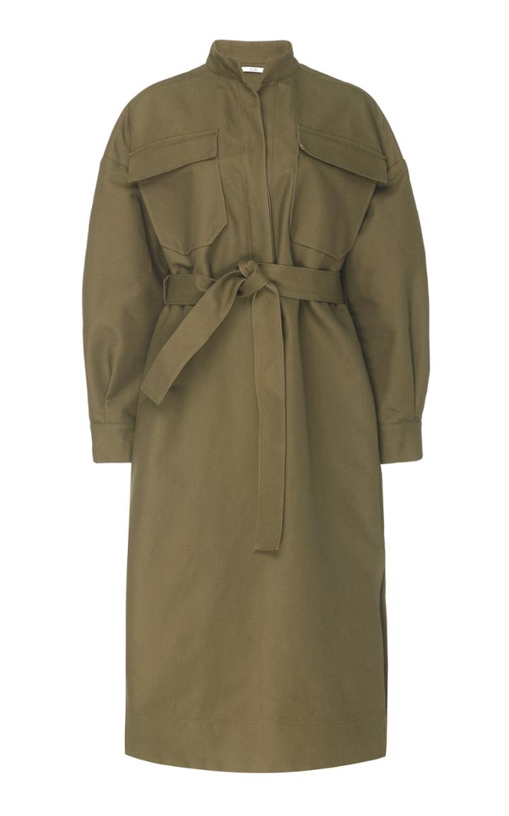 Co Twill Chest Pocket Cotton Shirt Dress