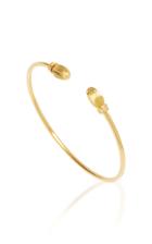 Ilias Lalaounis 18k Gold Diamond Snake Eyes Bracelet