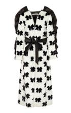 Rodarte Leather-trimmed Belted Faux Fur Coat
