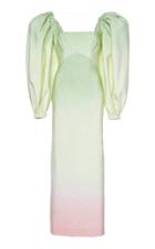 Sandra Mansour Citron Givr Degrad Moir Gown