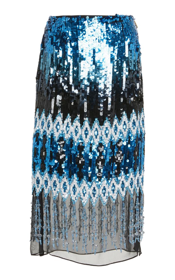 Prabal Gurung Kyla Embroidered Pencil Skirt