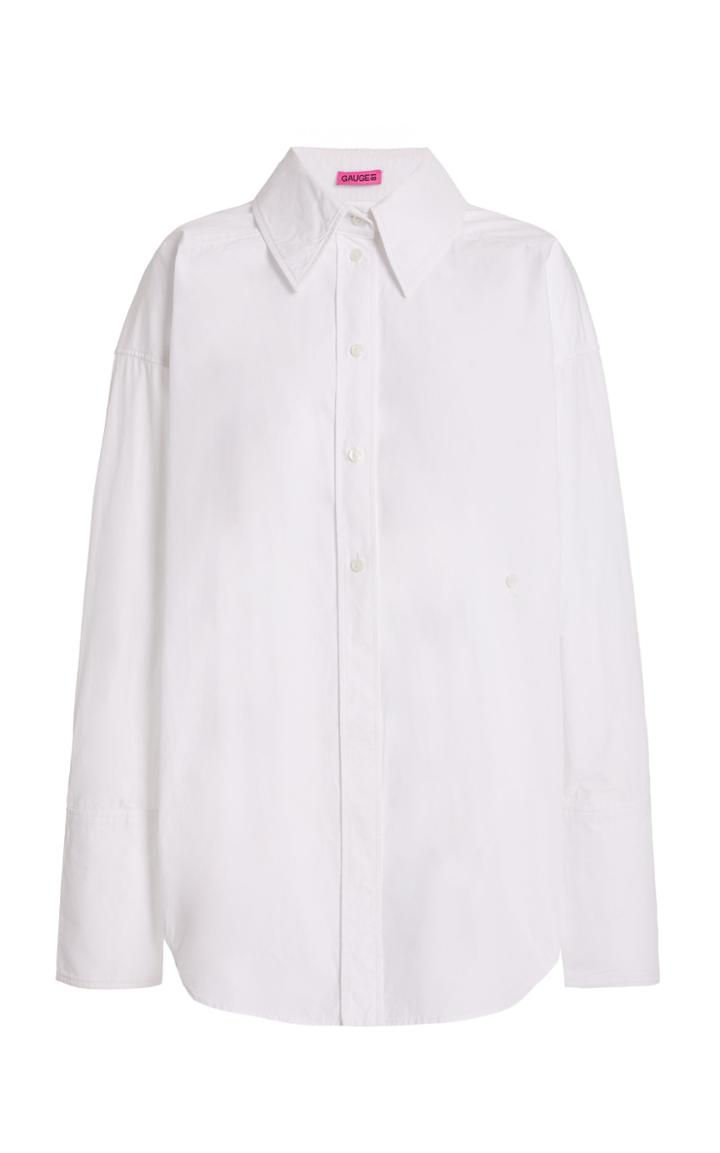 Gauge81 Kavala Oversized Cotton Poplin Boyfriend Shirt