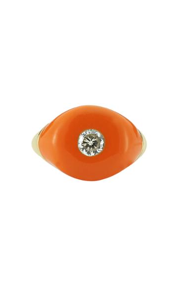 Charms Company Les Bonbons Quartz, Enameled 14k Yellow Gold Ring