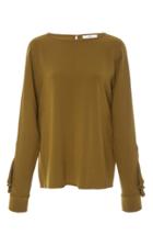 Tibi Dolman Ruffle Top