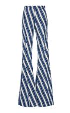 Christian Siriano Stripe Denim Flare Trouser