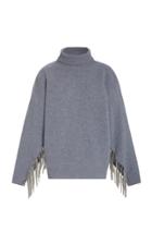 Christopher Kane Chain-embellished Wool-blend Turtleneck Sweater