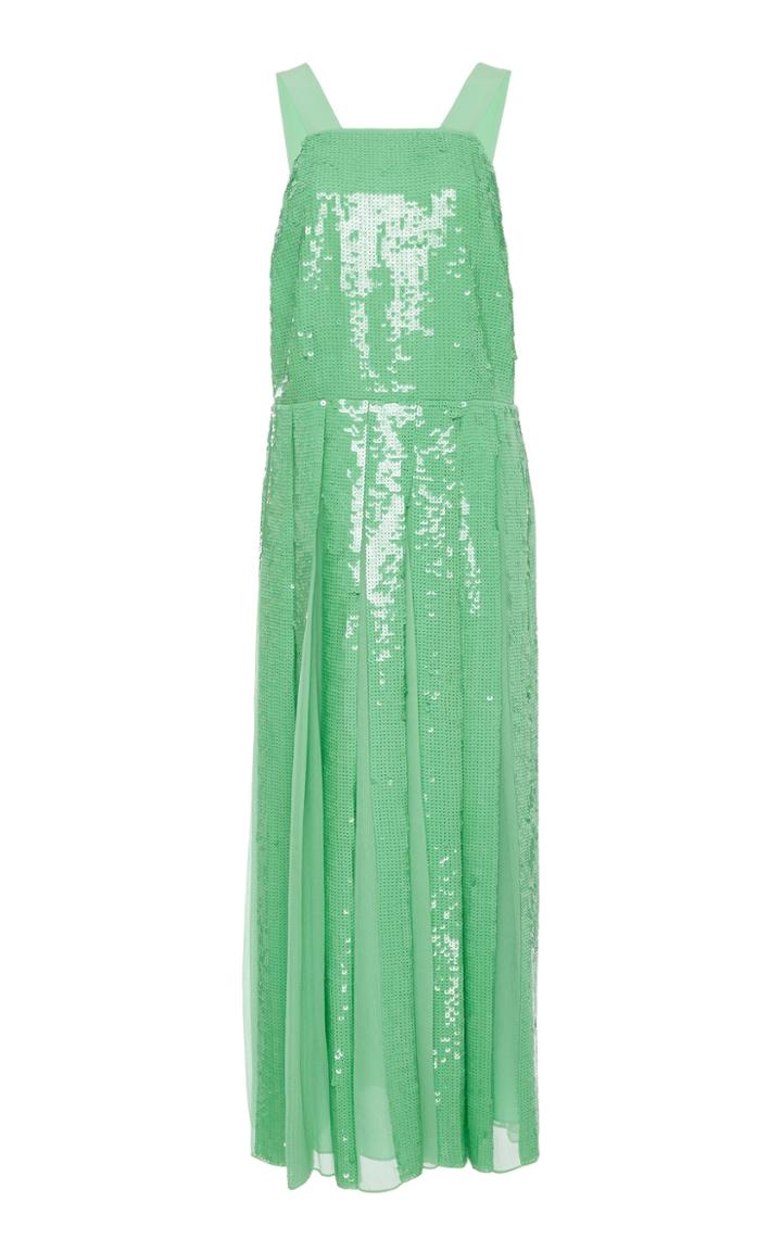 Tibi Sequin Overall Dress