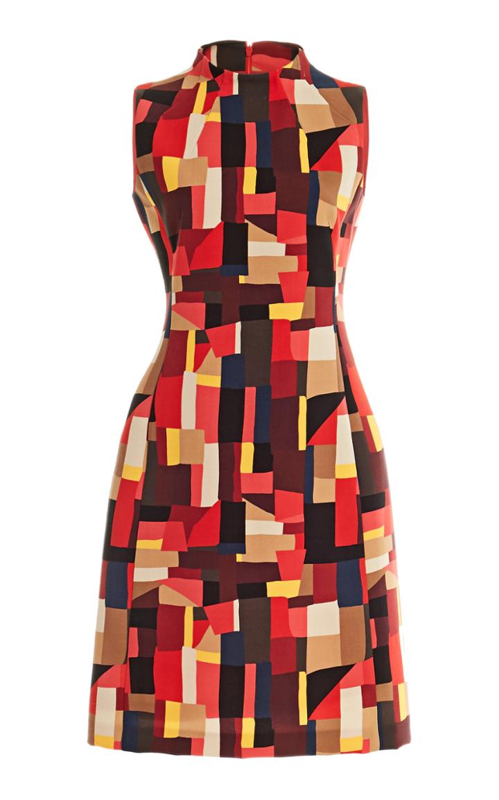 Moda Operandi Akris Printed Wool Sheath Dress