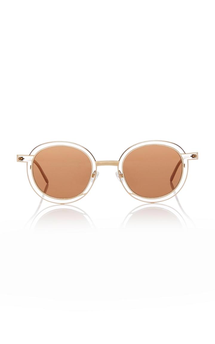 Thierry Lasry Probably Gold-tone Round-frame Sunglasses