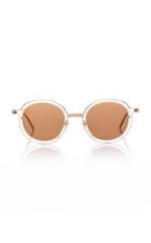 Thierry Lasry Probably Gold-tone Round-frame Sunglasses