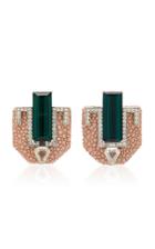 Fabio Salini Leather Cipria Earrings