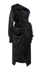 Altuzarra Chanda Velvet One Sleeve Dress