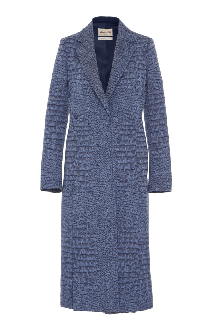 Roberto Cavalli Croc Print Coat