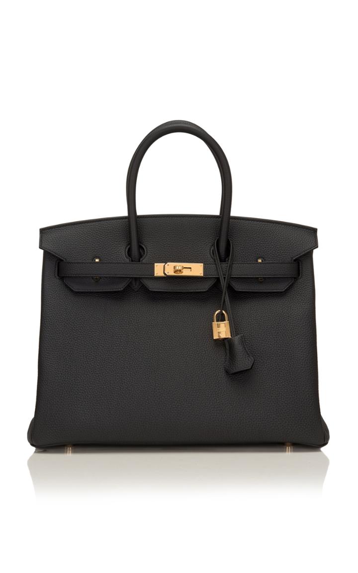 Madison Avenue Couture Hermes 35cm Black Togo Leather Birkin