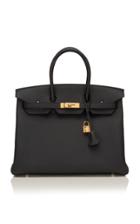Madison Avenue Couture Hermes 35cm Black Togo Leather Birkin