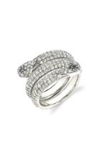 Sheryl Lowe Sterling Silver Diamond Ring Size: 7