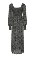 Rixo Marie Smocked Floral-print Crepe Midi Dress Size: Xs