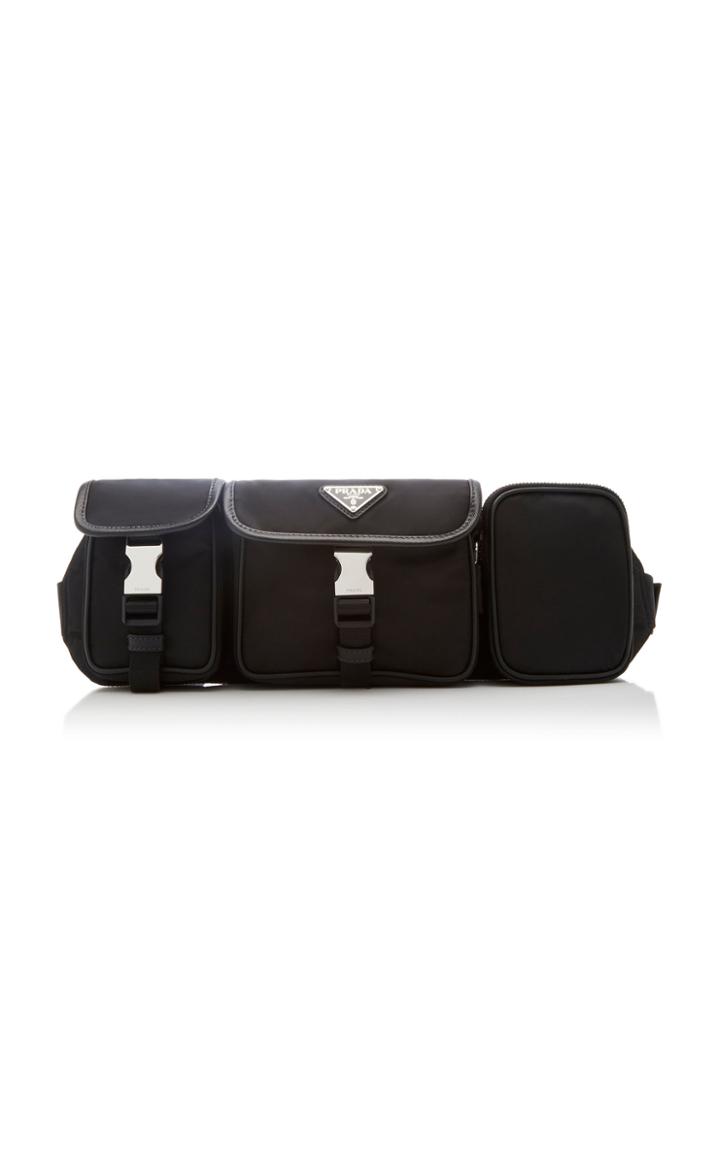 Prada Triple Pocket Nylon Crossbody Bag