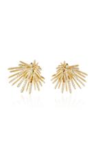 Hueb Labyrinth 18k Yellow Gold And Diamond Earrings