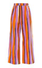 Moschino Stripe Cropped Cotton Poplin Pants