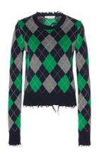 Moda Operandi Michael Kors Collection Argyle Cashmere Sweater Size: Xs