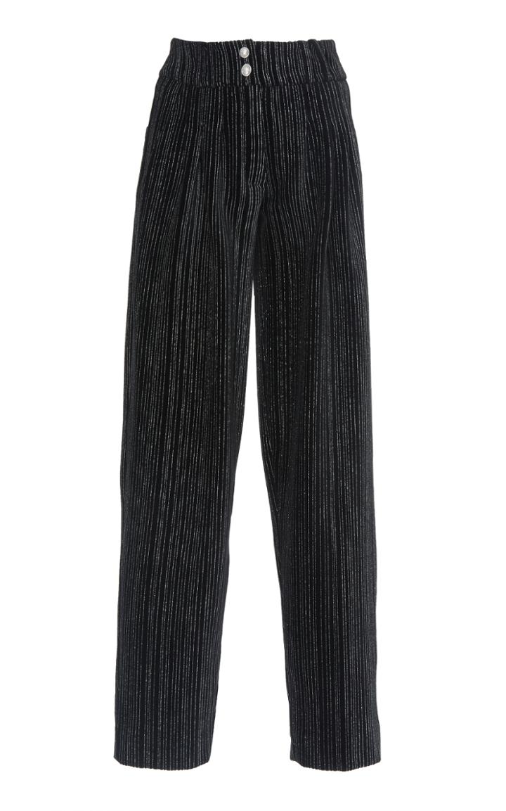 Balmain Glitter Pinstripe Pant