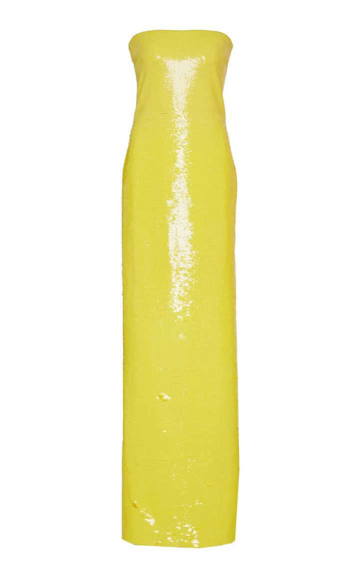 Ralph Lauren Landis Sequined Tulle Evening Dress