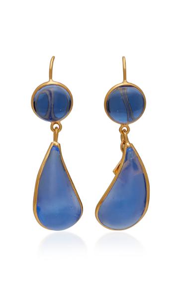 Loulou De La Falaise 24k Gold-plated And Glass Earrings